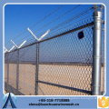 hot-dipped galvanized and PVC coated airport chain link fence